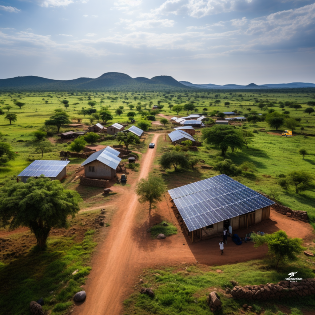 Off grid solar in Africa.