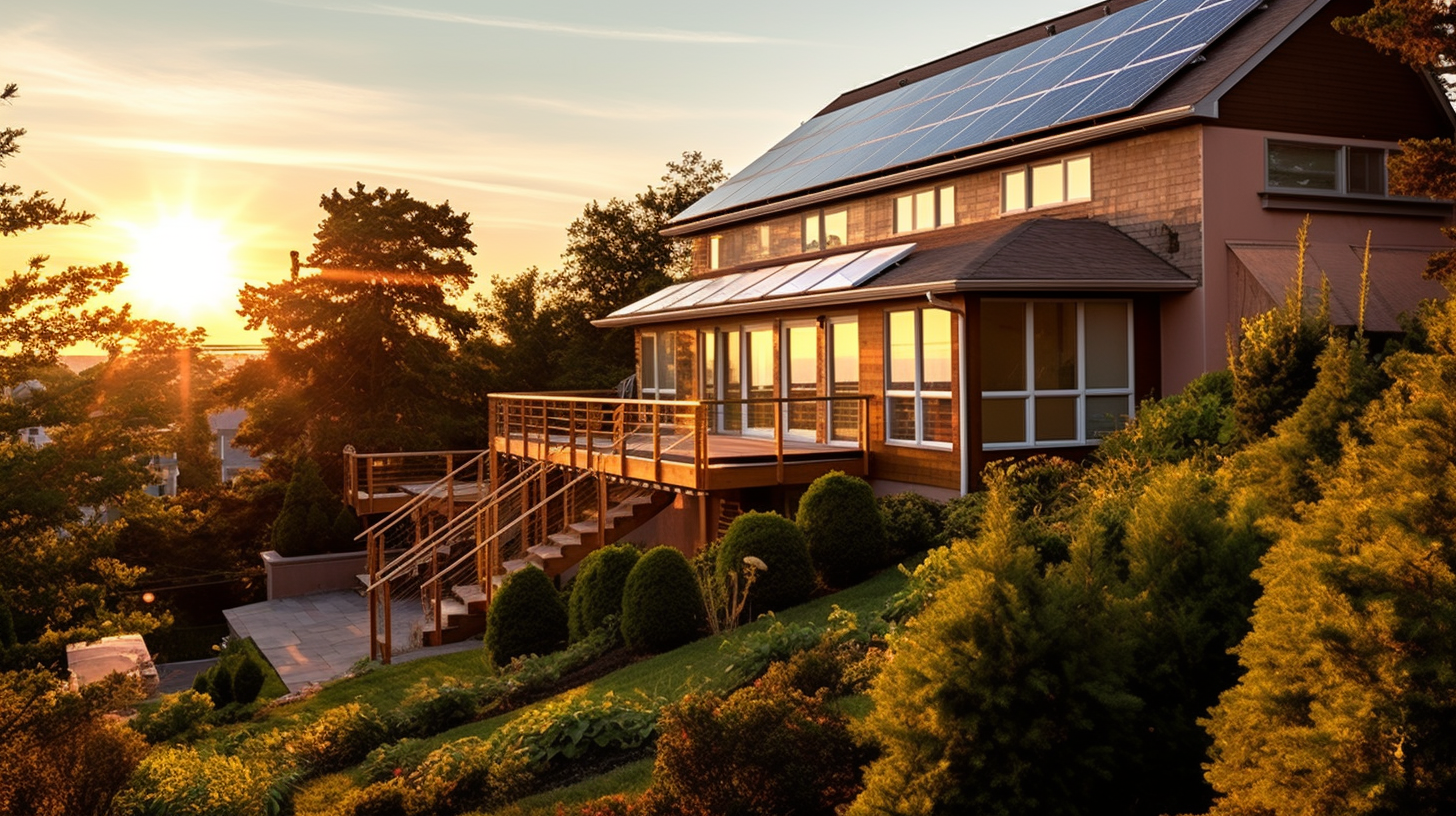 home in new jersey with solar panels