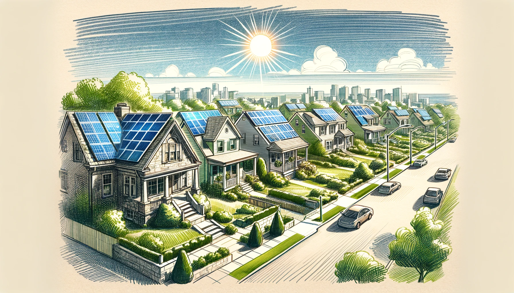New Jersey Solar Homes sketch