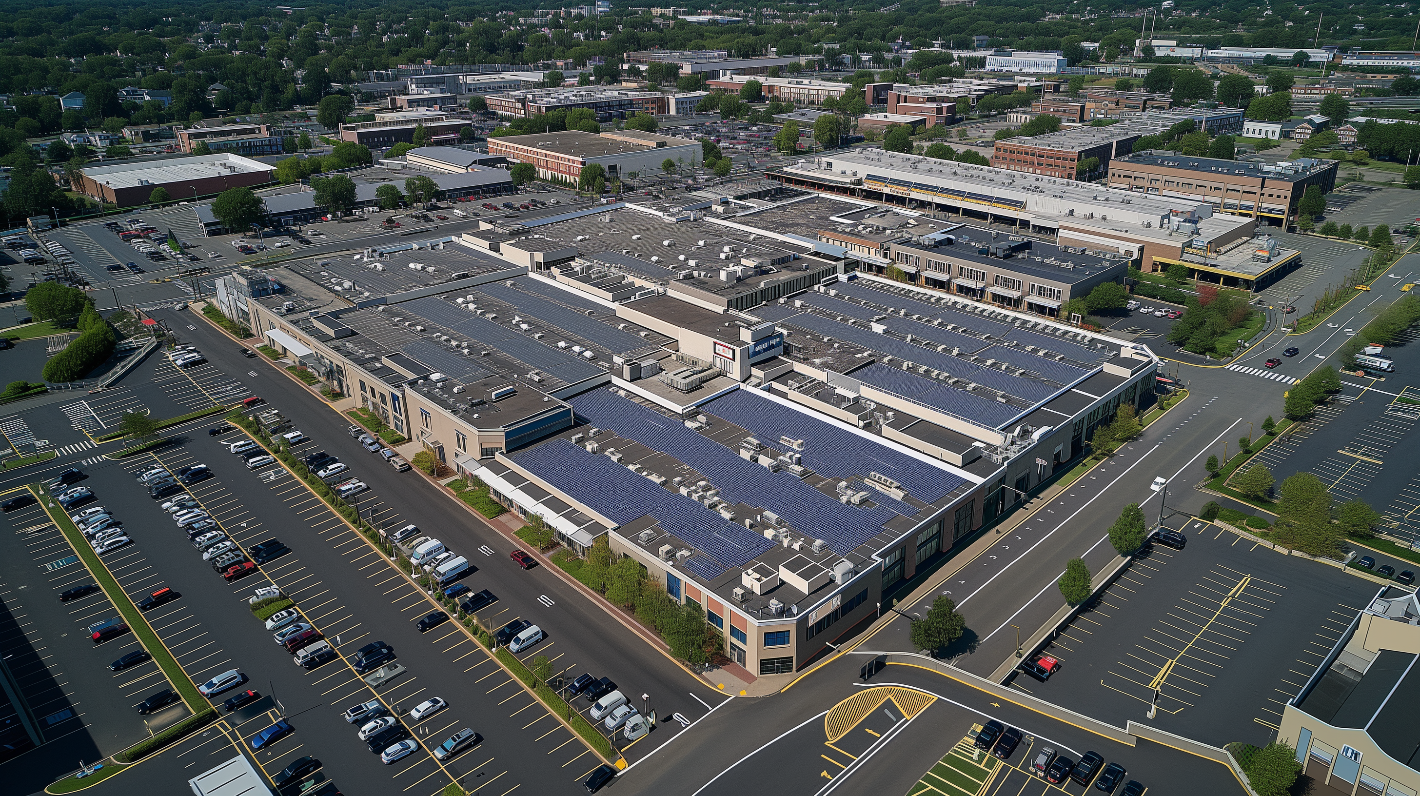 Solar on mall in Elizabeth NJ